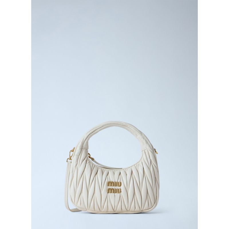 Miu Miu Women Small Wander Matelass Hobo Bag